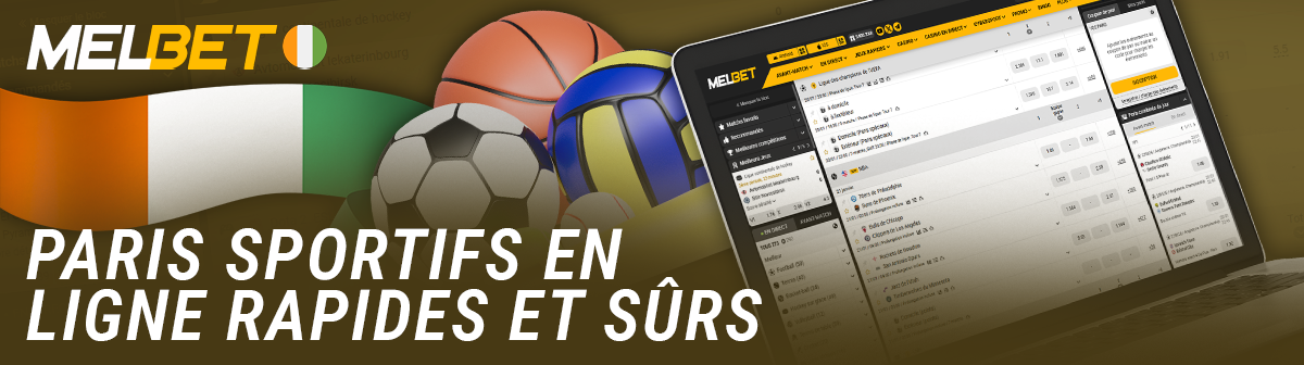 Melbet bookmaker en ligne pour parier en Côte d'Ivoire avec de l'argent réel